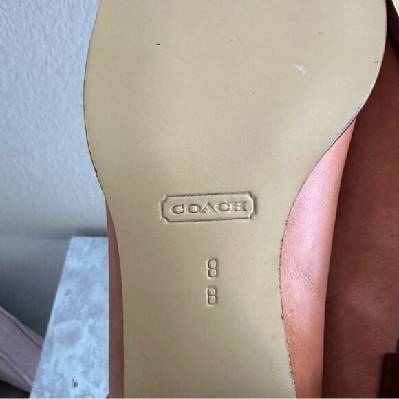 Coach Vintage Gertrude Heeled Loafers Black Leather Size 8B Classic Preppy - Picture 13 of 15